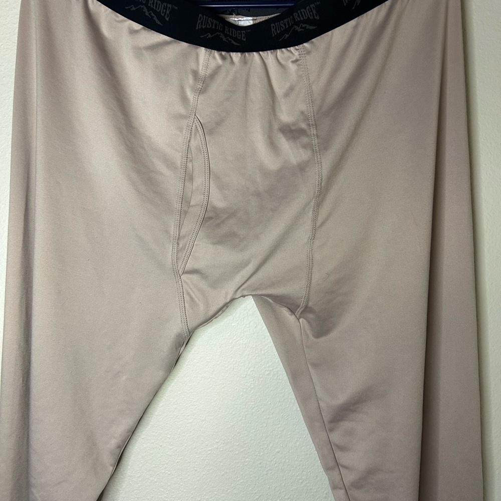 Rustic Ridge Base Layer Pants Color Brown Stretchy Size Medium Outerware - Picture 2 of 10